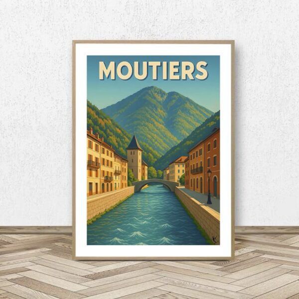 Affiche Moutiers - Affiche Alpine