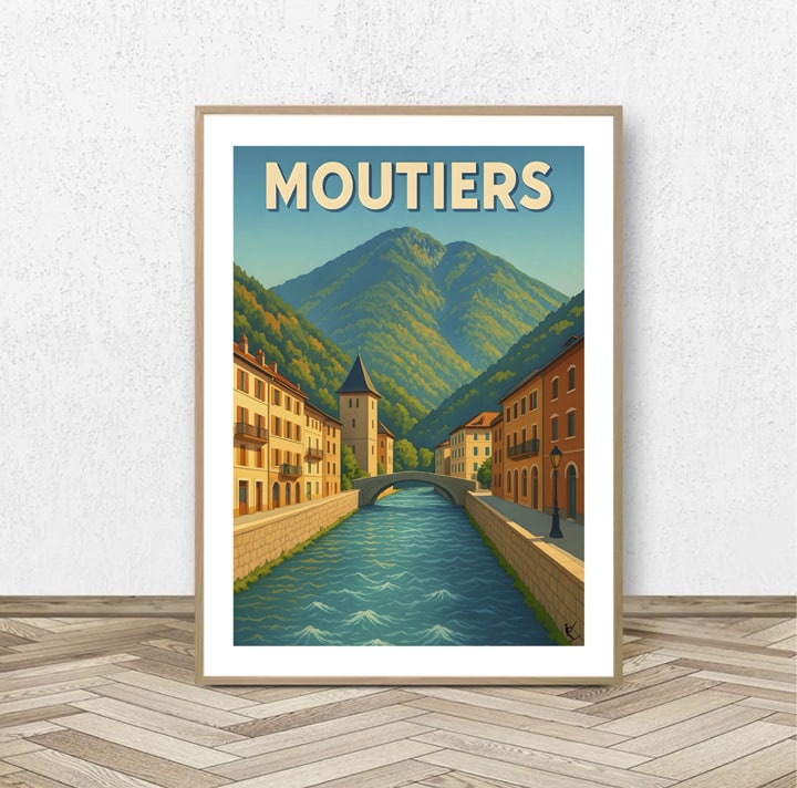 Affiche Moutiers - Affiche Alpine