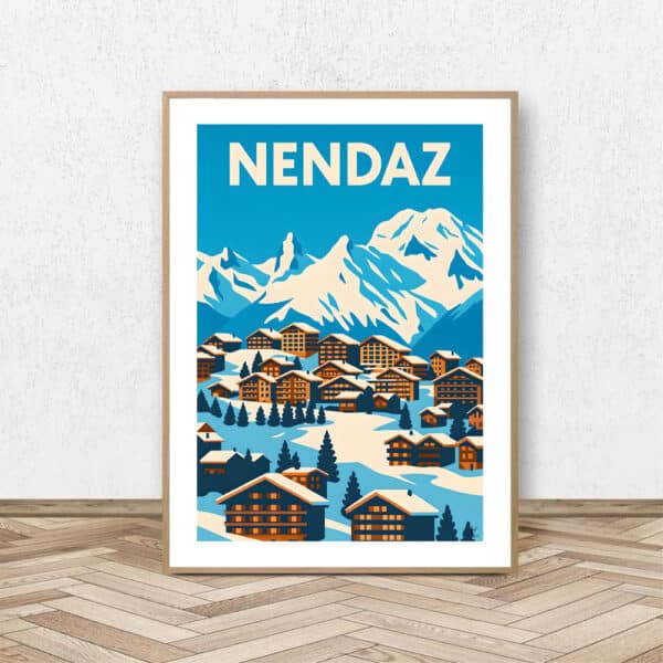 Affiche Nendaz - Affiche Alpine