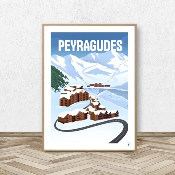 Affiche Peyragudes - Affiche Alpine