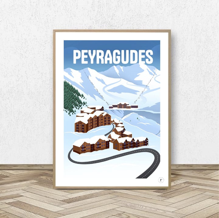 Affiche Peyragudes - Affiche Alpine