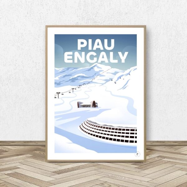 Affiche Piau Engaly - Affiche Alpine