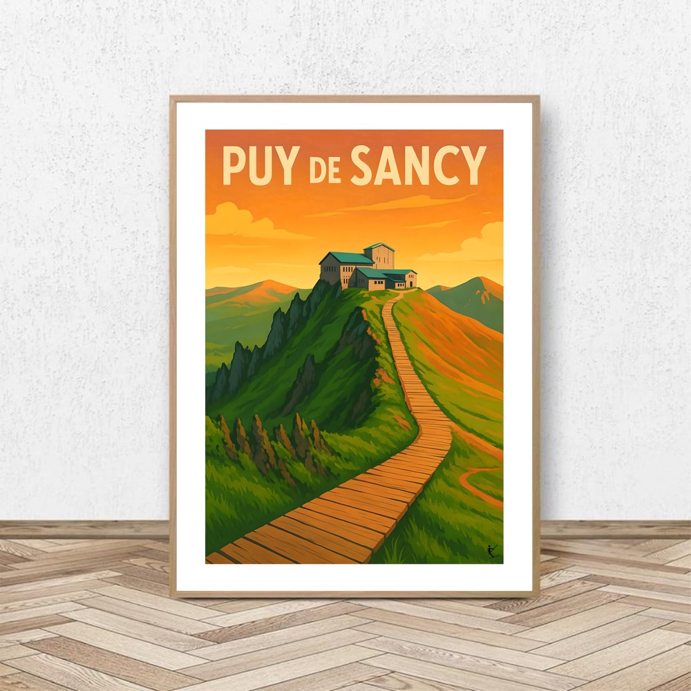 Affiche Puy de Sancy - Affiche Alpine