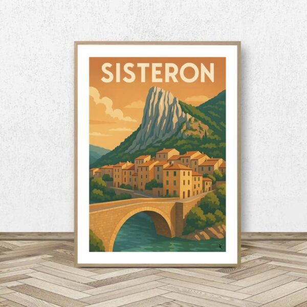Affiche Sisteron - Affiche Alpine