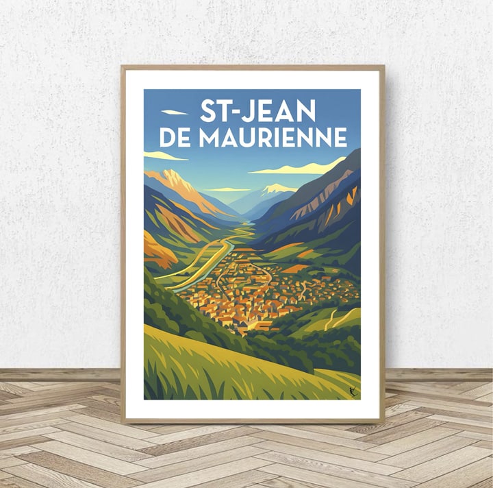 Affiche St-Jean de Maurienne - Affiche Alpine