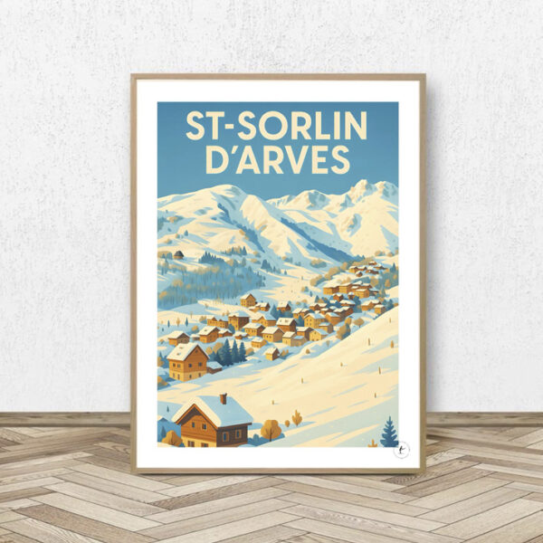 Affiche St-Sorlin d_Arves - Affiche Alpine