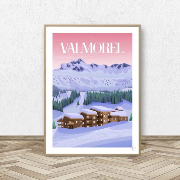 Affiche Valmorel - Affiche Alpine