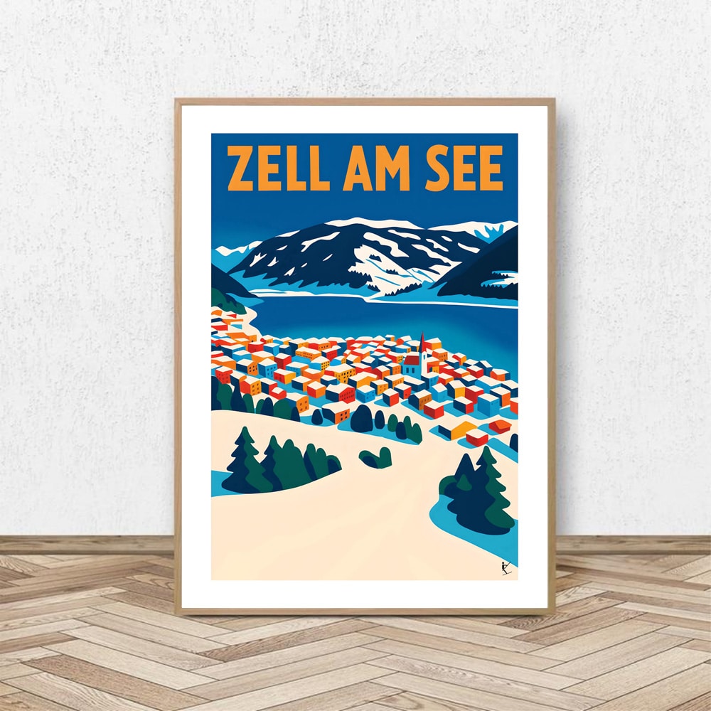 Affiche Zell Am See 2 - Affiche Alpine