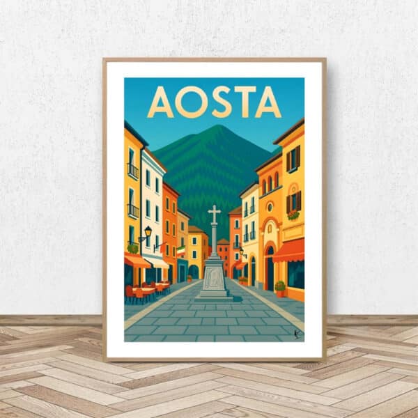Affiche Aosta - Affiche Alpine