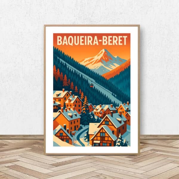 Affiche Baqueira Beret - Affiche Alpine