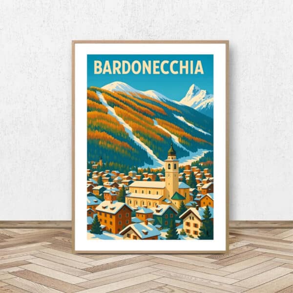 Affiche Bardonecchia - Affiche Alpine