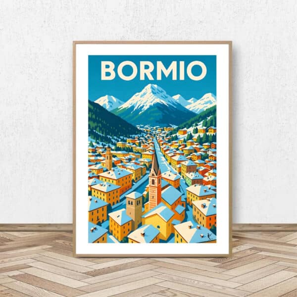 Affiche Bormio- Affiche Alpine