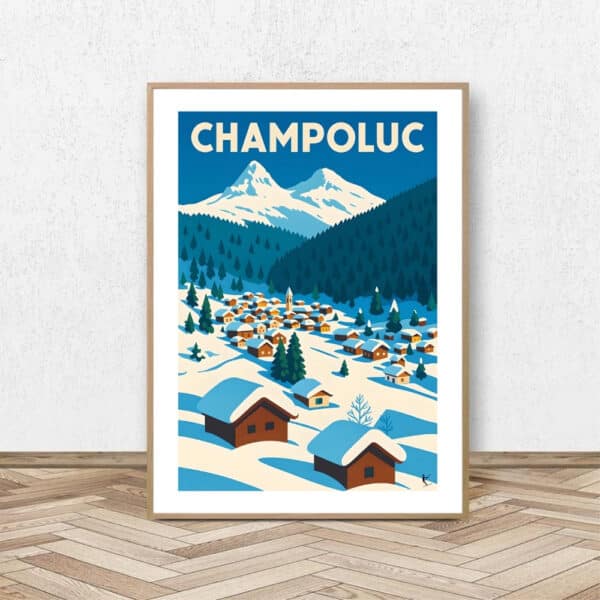 Affiche Champoluc - Affiche Alpine