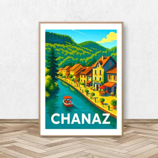 Affiche Chanaz (Canal) - Affiche Alpine