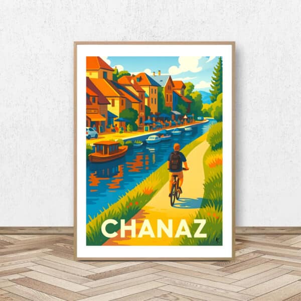 Affiche Chanaz (Vélo) - Affiche Alpine