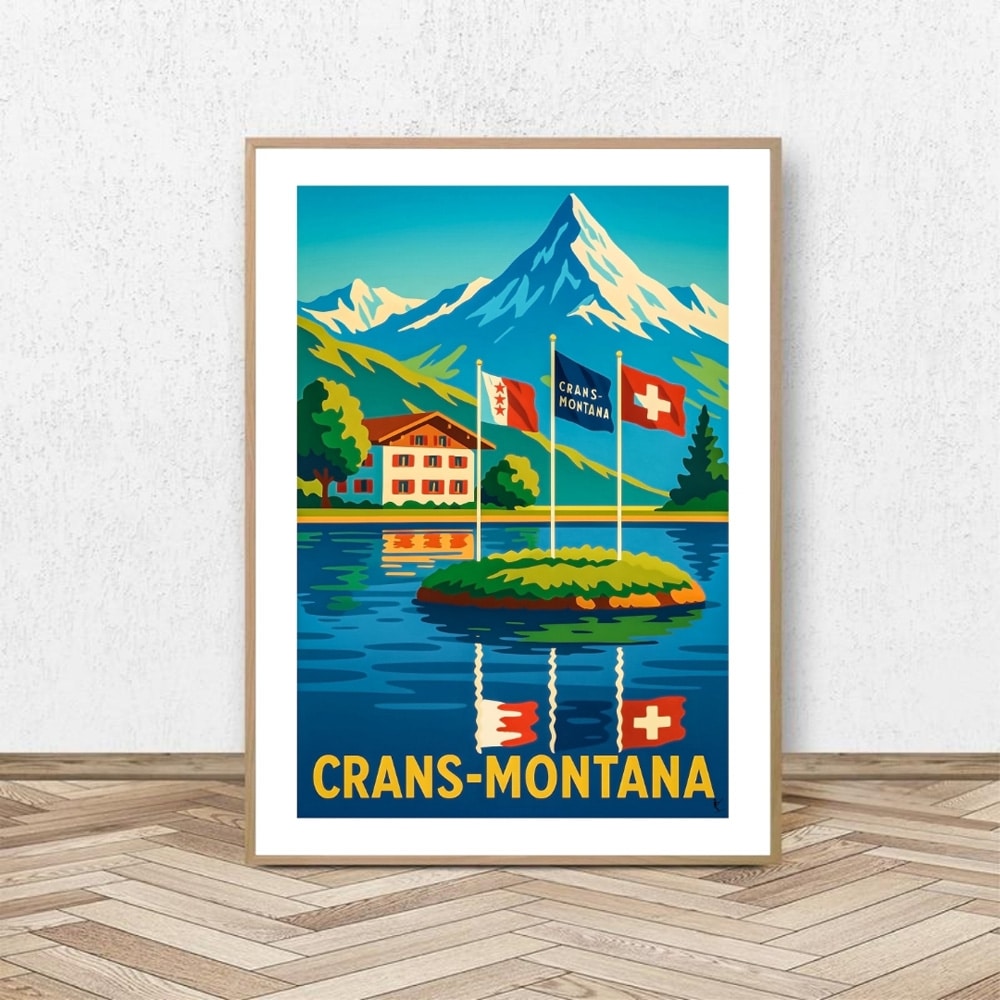Affiche Crans-Montana - Affiche Alpine