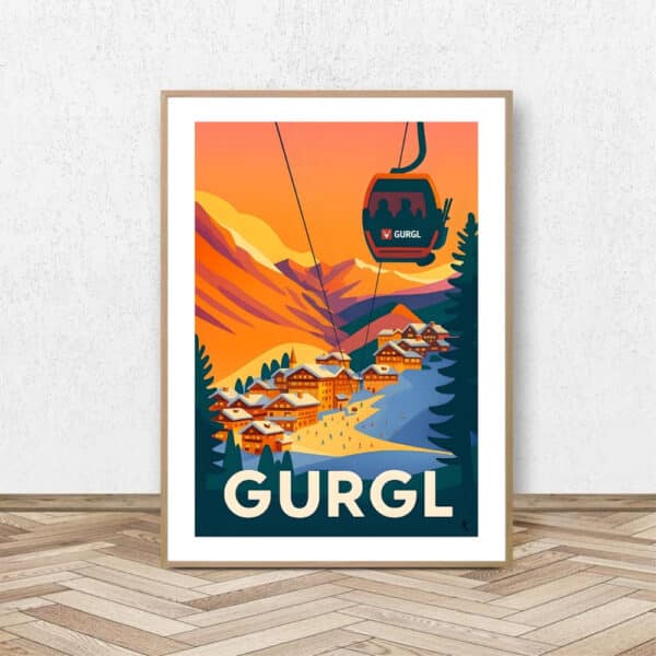 Affiche Gurgl - Affiche Alpine