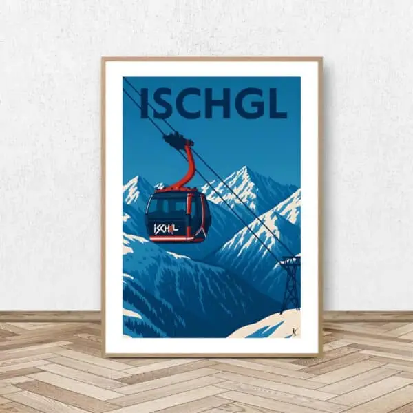 Affiche Ischgl - Affiche Alpine
