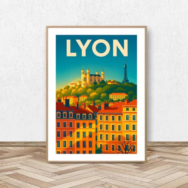 Lyon Fourvière - Affiche Alpine