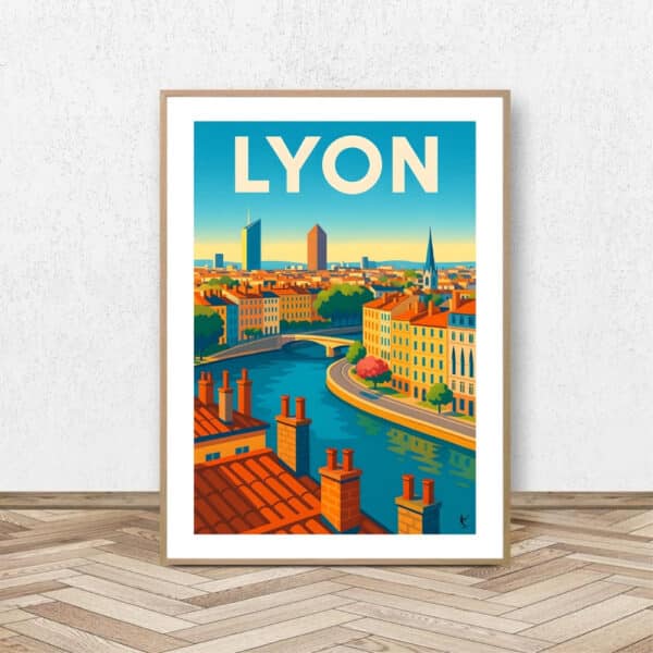 Affiche Lyon Part-Dieu - Affiche Alpine