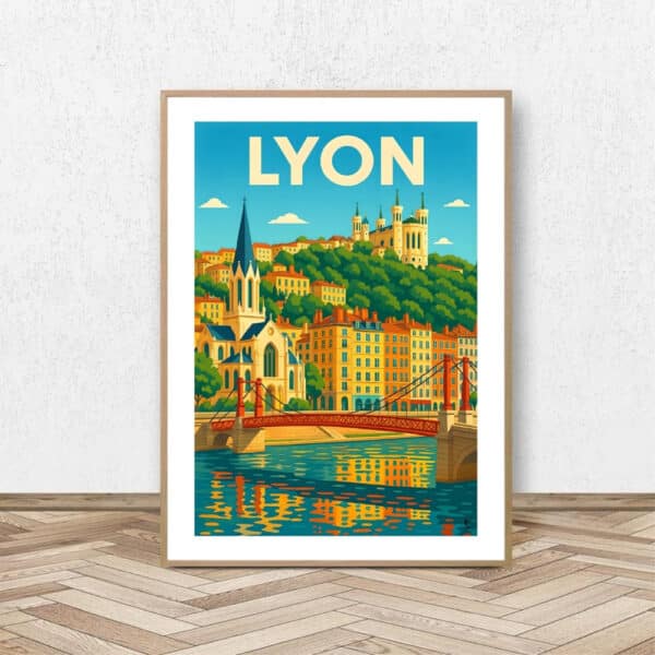 Affiche Lyon Saint Georges - Affiche Alpine