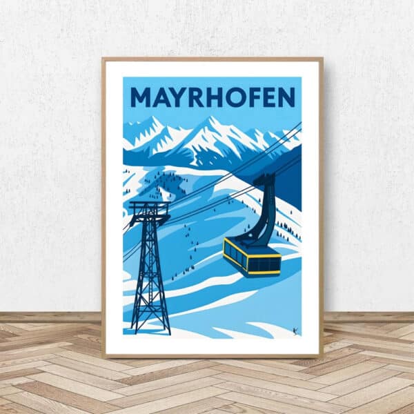 Affiche Mayrhofen - Affiche Alpine