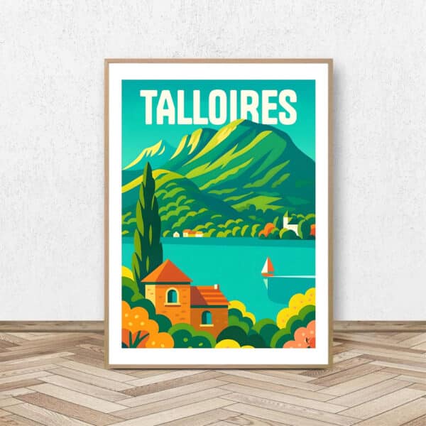 Affiche Talloires - Affiche Alpine