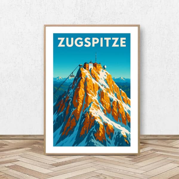 Affiche Zugspitze - Affiche Alpine