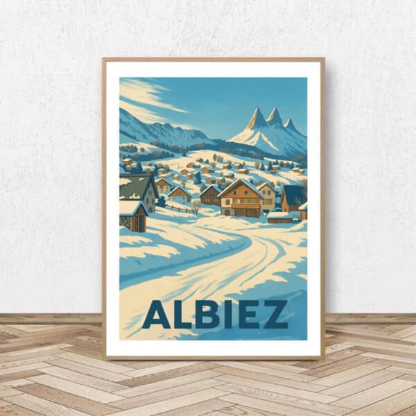 Affiche Albiez / Affiche Alpine