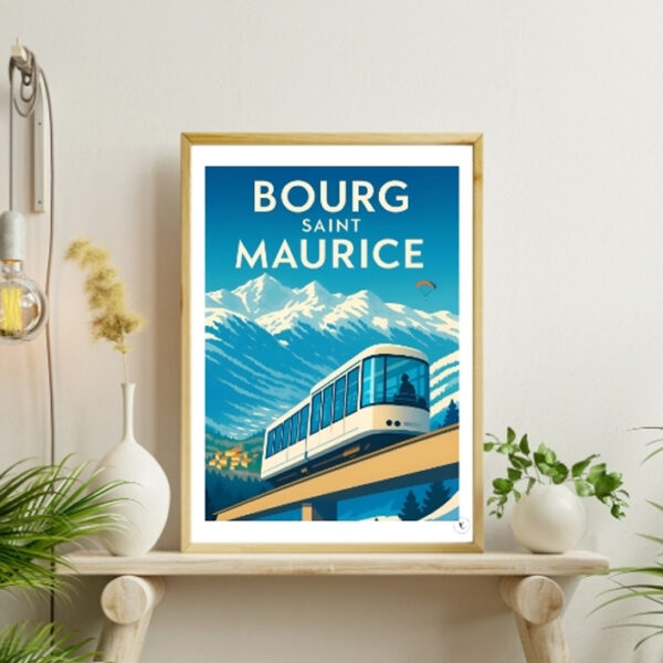 Affiche Bourg Saint Maurice - Affiche Alpine