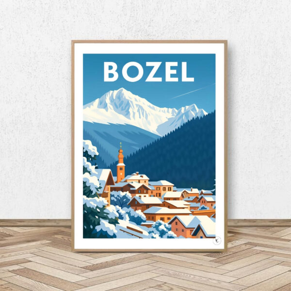 Affiche Bozel - Affiche Alpine