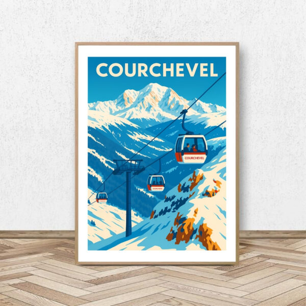 Affiche Courchevel - Saulire / Affiche Alpine