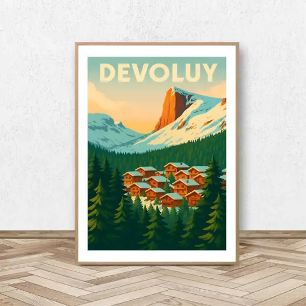 Affiche Devoluy / Affiche Alpine