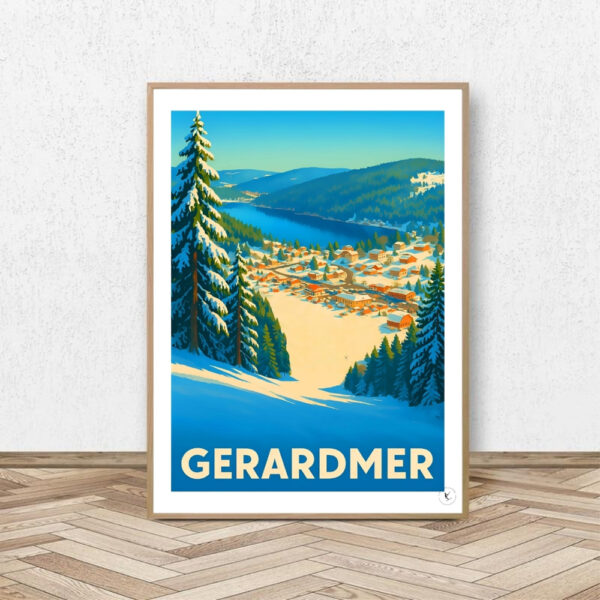 Affiche Gerardmer - Affiche Alpine