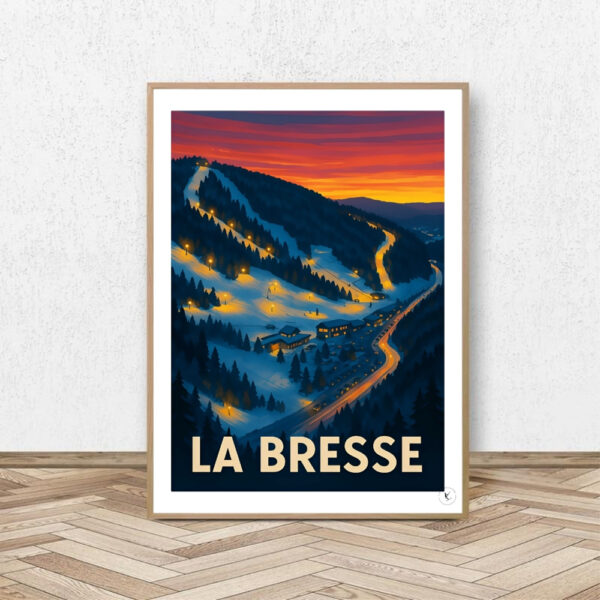 Affiche La Bresse - Affiche Alpine
