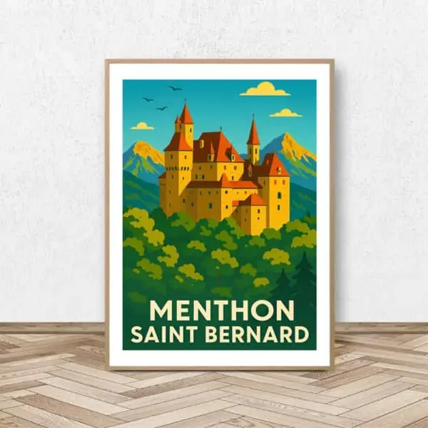 Affiche Menthon Saint Bernard - Château / Affiche Alpine