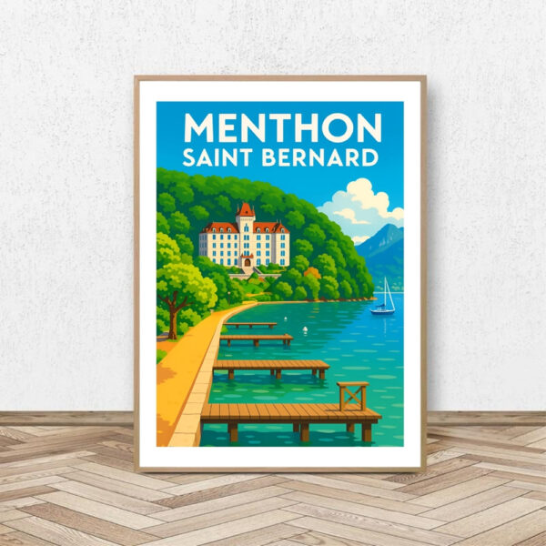 Affiche Menthon Saint Bernard - Palace / Affiche Alpine