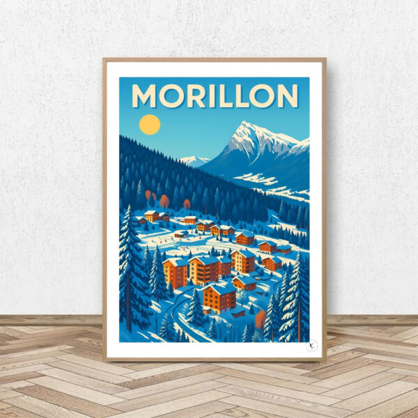 Affiche Morillon les Esserts - Affiche Alpine