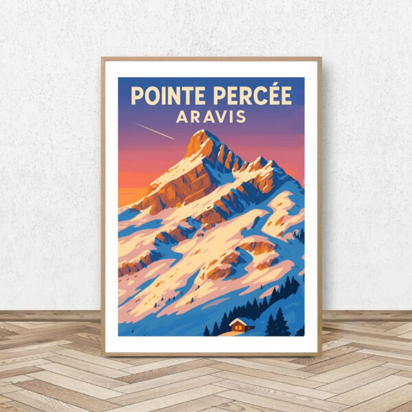 Affiche Pointe Percée - Affiche Alpine