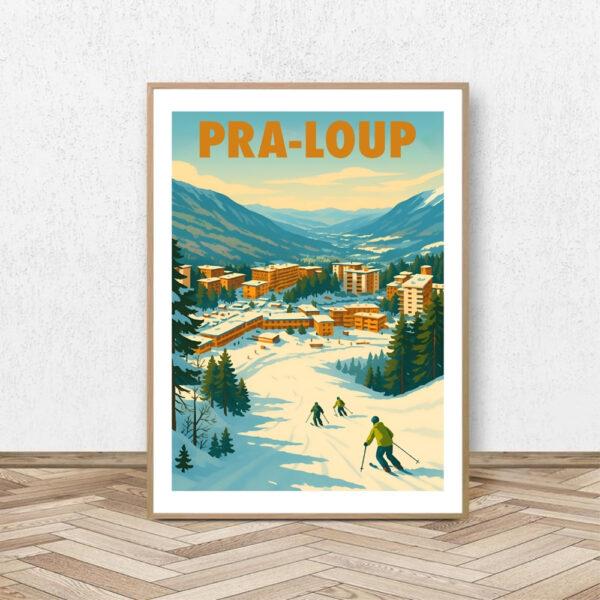 Affiche Pra Loup / Affiche Alpine