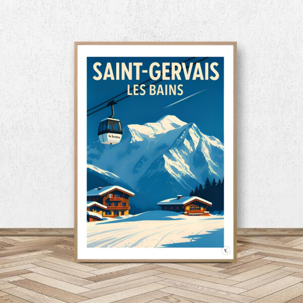 Affiche Saint-Gervais Le Bettex - Affiche Alpine