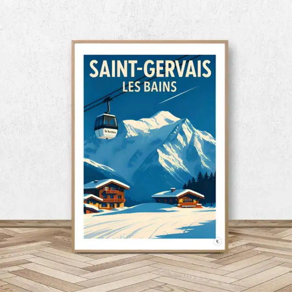 Affiche Saint-Gervais Le Bettex - Affiche Alpine