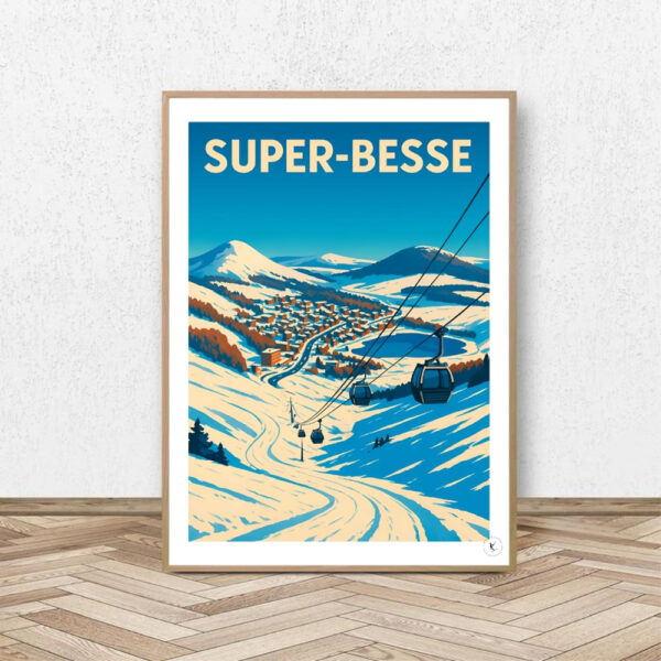 Affiche Super-Besse - Affiche Alpine