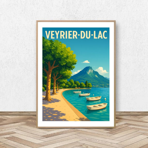 Affiche Veyrier-du-Lac - Promenade / Affiche Alpine