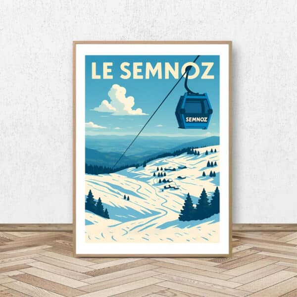 Affiche le Semnoz / Affiche Alpine
