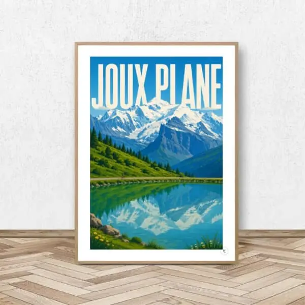 Affiche Col de Joux Plane - Affiche Alpine
