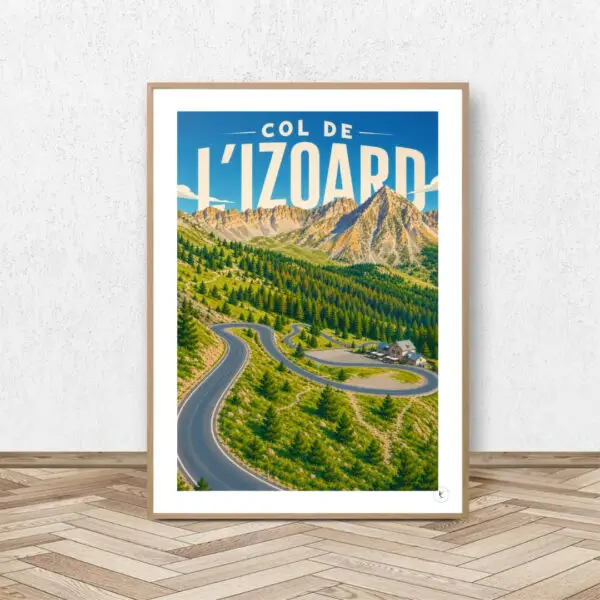 Affiche Col de l'Izoard (Ascension) - Affiche Alpine