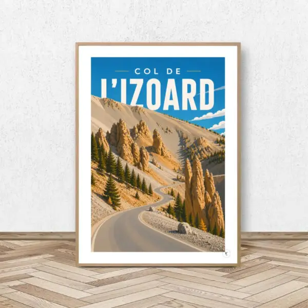 Affiche Col de l'Izoard (Casse Déserte) - Affiche Alpine