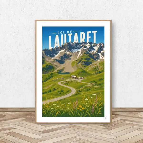 Affiche Col du Lautaret - Affiche Alpine