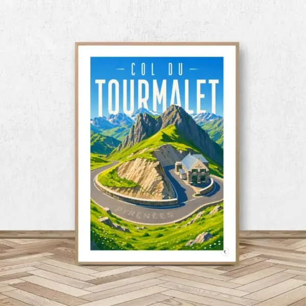 Affiche Col du Tourmalet - Affiche Alpine